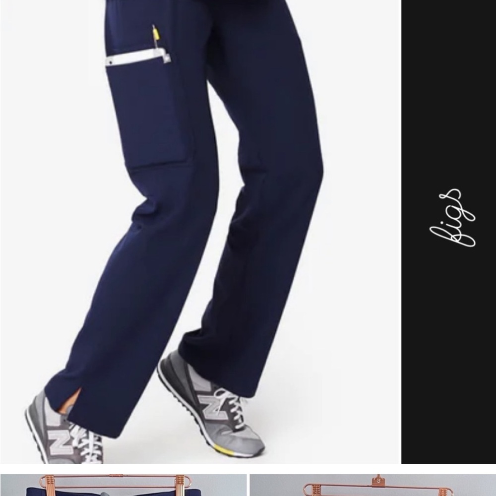 Figs Navy Blue Scrub Pants
